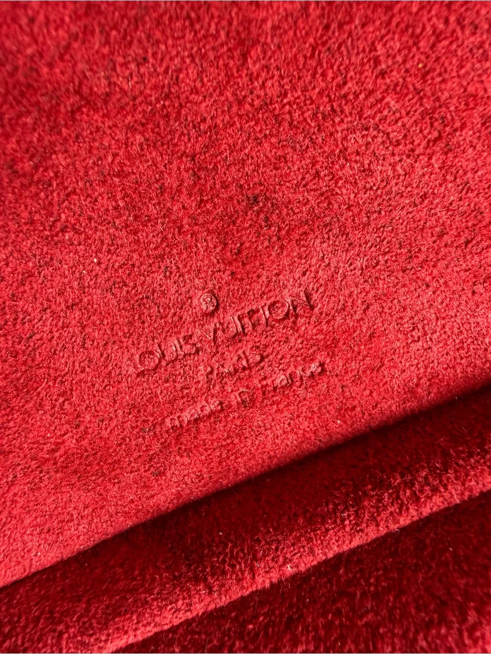 Louis Vuitton Red Epi Leather Cannes Vanity Bag